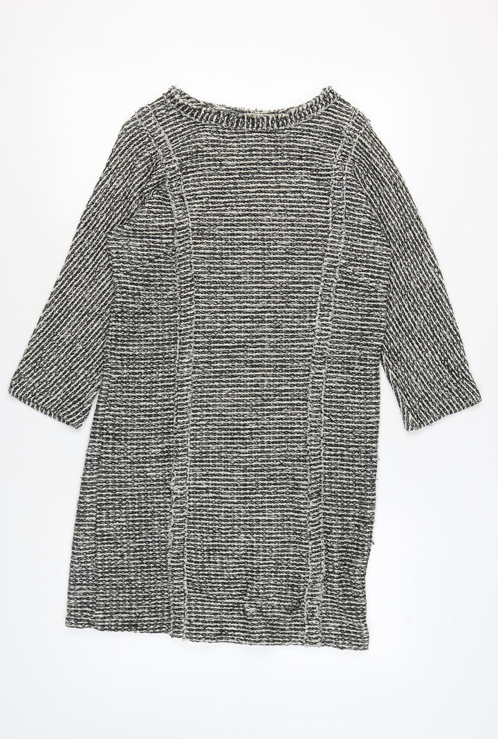Massimo Dutti Women's Black Shift Dress Size S