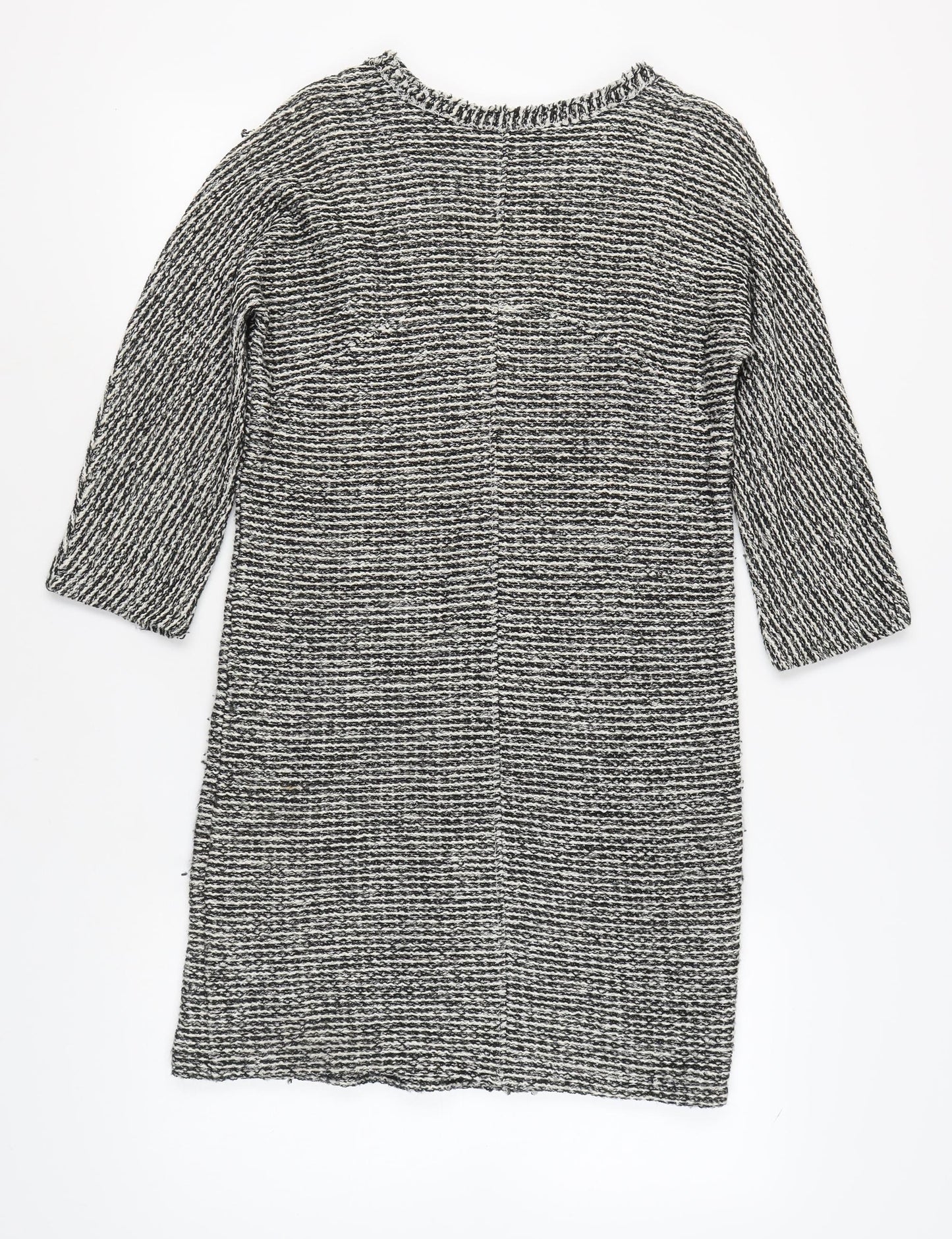 Massimo Dutti Women's Black Shift Dress Size S