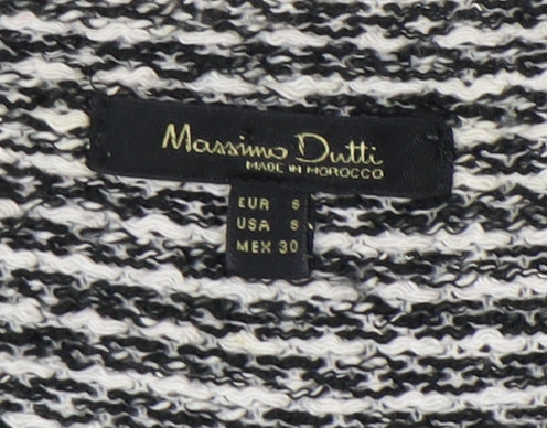 Massimo Dutti Women's Black Shift Dress Size S