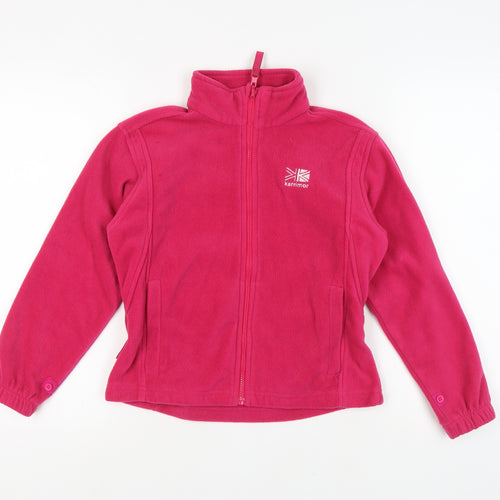 Karrimor Girls Pink Fleece Jacket 9-10 Years, Zip Outdoor Wear