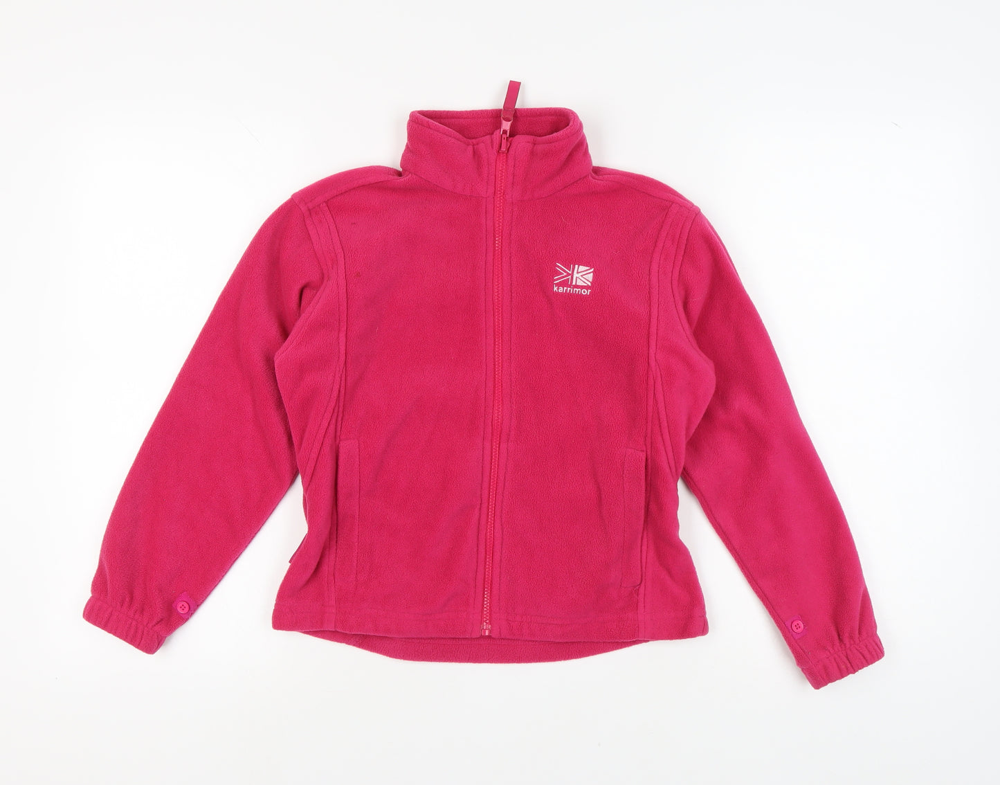 Karrimor Girls Pink Fleece Jacket 9-10 Years, Zip Outdoor Wear