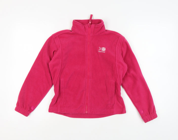 Karrimor Girls Pink Fleece Jacket 9-10 Years, Zip Outdoor Wear