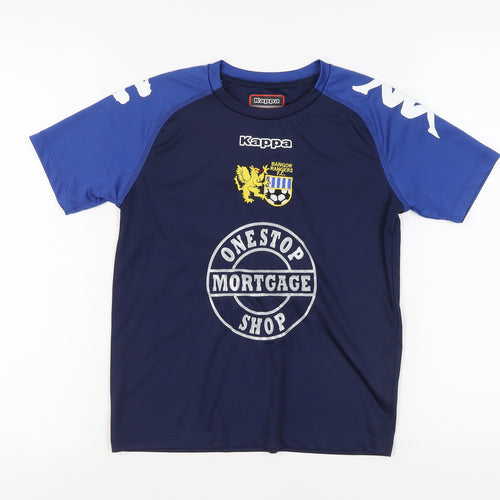 Kappa Boys Blue Football Graphic Print Jersey 12 Years