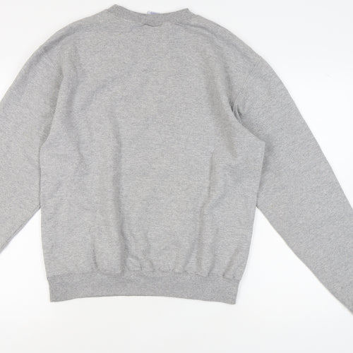 Champion Grey Unisex Sweatshirt M University Logo Casual
