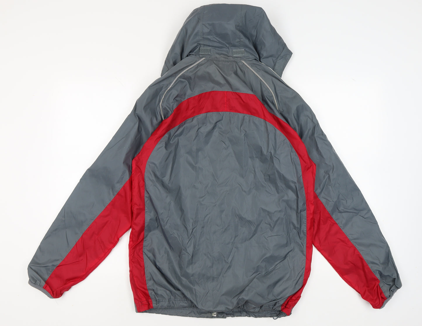 Adidas Men's XS Red Grey Windbreaker Jacket