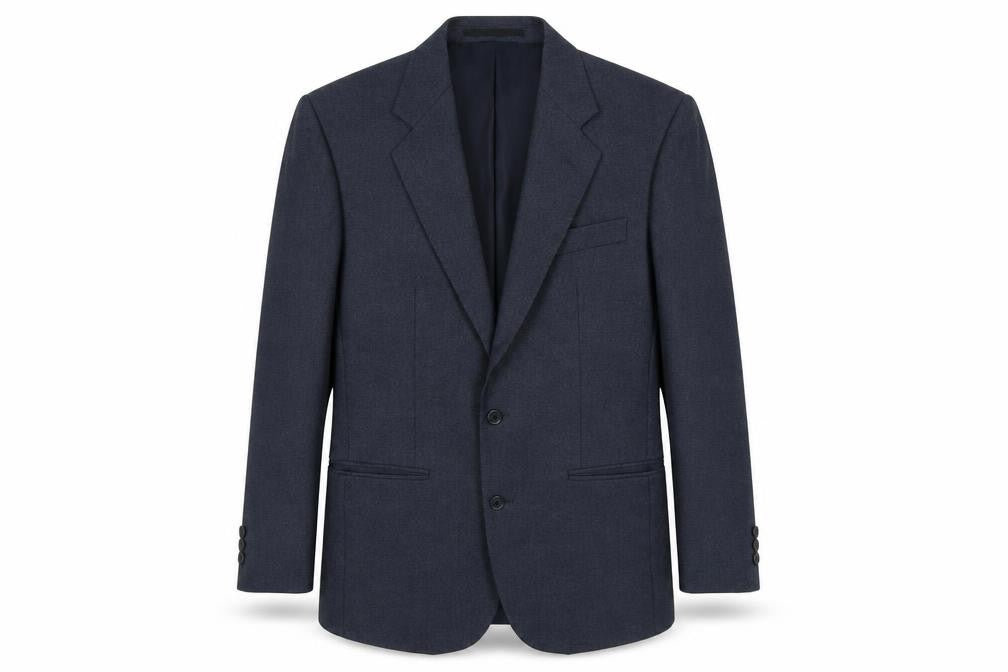 Front view of Centaur Men's Blue Blazer 38S Notch Lapel