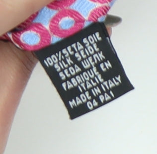 Jaeger Men's Pink Geometric Silk Tie