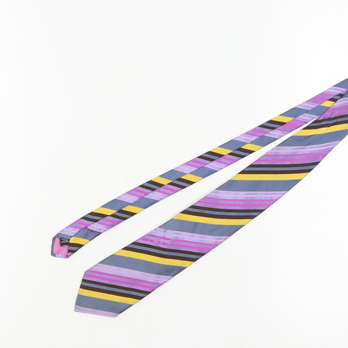 Nodus Men's Multicoloured Striped Silk Tie