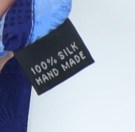 Silkworm Men's Blue Geometric Handmade Silk Tie