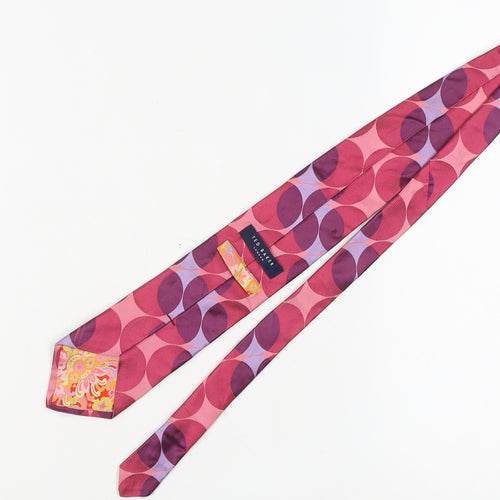 Ted Baker Men's Pink Geometric Silk Tie