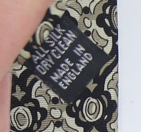 Keith Morgan Men's Black Geometric Silk Tie