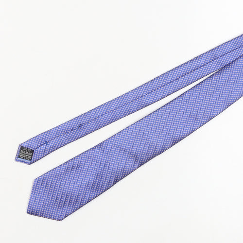 Emidio Tucci Men's Silk Blue Geometric Slim Tie