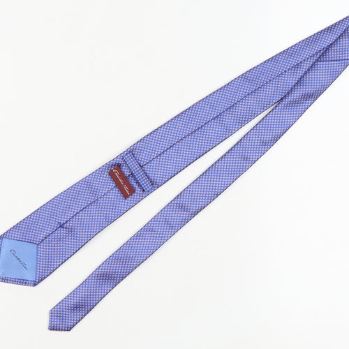 Emidio Tucci Men's Silk Blue Geometric Slim Tie