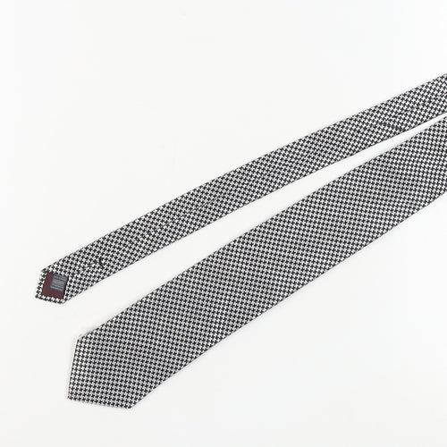 Marks and Spencer Men's Black Houndstooth Tie