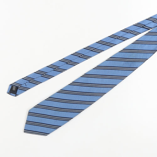 Daniel Hechter Men's Blue Striped Silk Tie