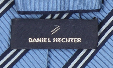 Daniel Hechter Men's Blue Striped Silk Tie