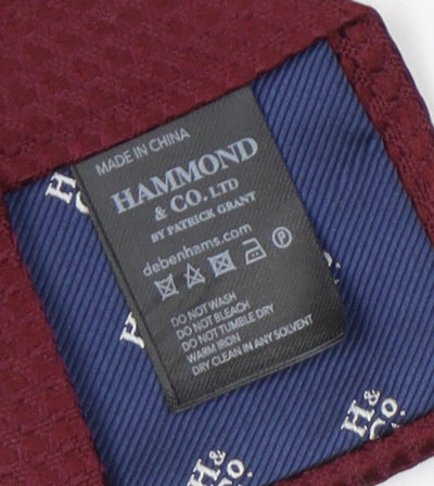 Debenhams Men's Red Silk Geometric Tie