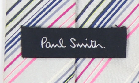 Paul Smith Men's Multicoloured Slim Silk Tie