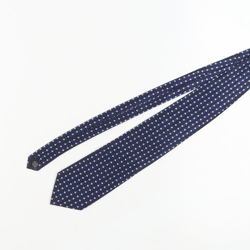 Moss Men's Blue Geometric Designer Tie, One Size
