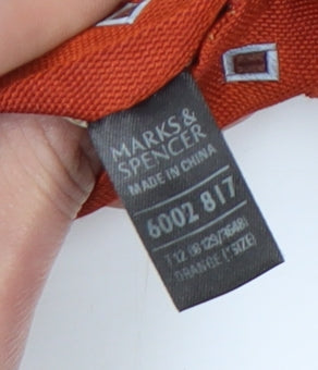 Marks and Spencer Men's Red Geometric Silk Tie