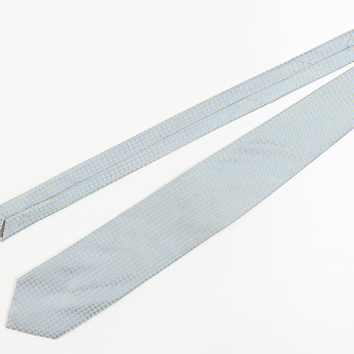 Bäumler Men's Blue Geometric Silk Tie