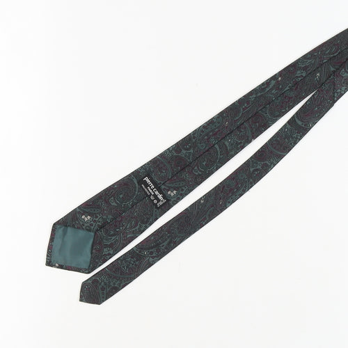 Pierre Cardin Men's Green Paisley Tie - Excellent