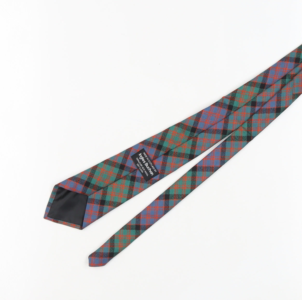 Ingles Buchan Men's Tartan Wool Tie Multicoloured One Size