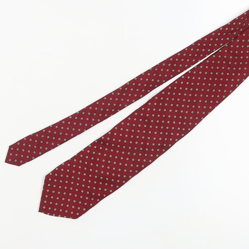 Leonardo Strelli Men's Red Silk Floral Tie One Size