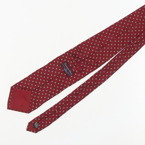 Leonardo Strelli Men's Red Silk Floral Tie One Size