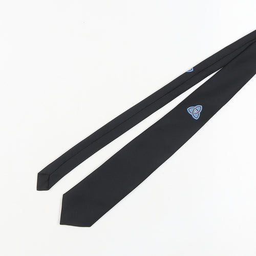 Unicol Men's Black Slim Tie, Vintage, Excellent Condition