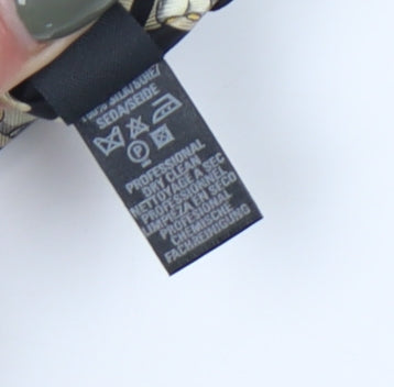 Men's Black Beige Penguin Print Silk Tie