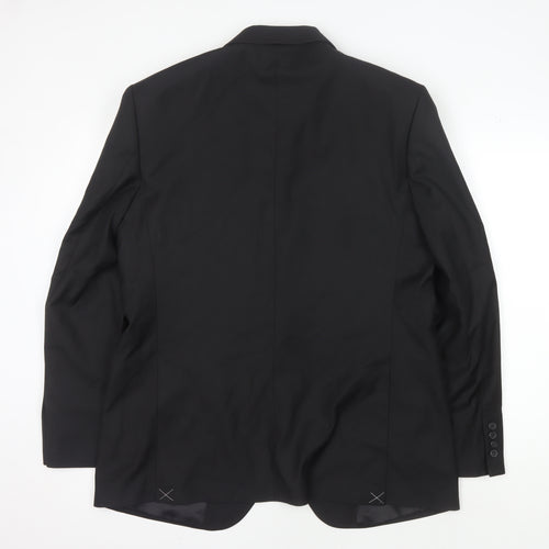 Marks & Spencer Men's Black Suit Jacket, 42 Regular Fit