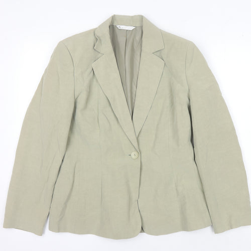 BHS Women's Beige Blazer Size 12 Regular Fit