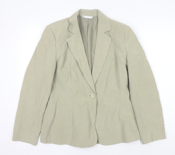 BHS Women's Beige Blazer Size 12 Regular Fit