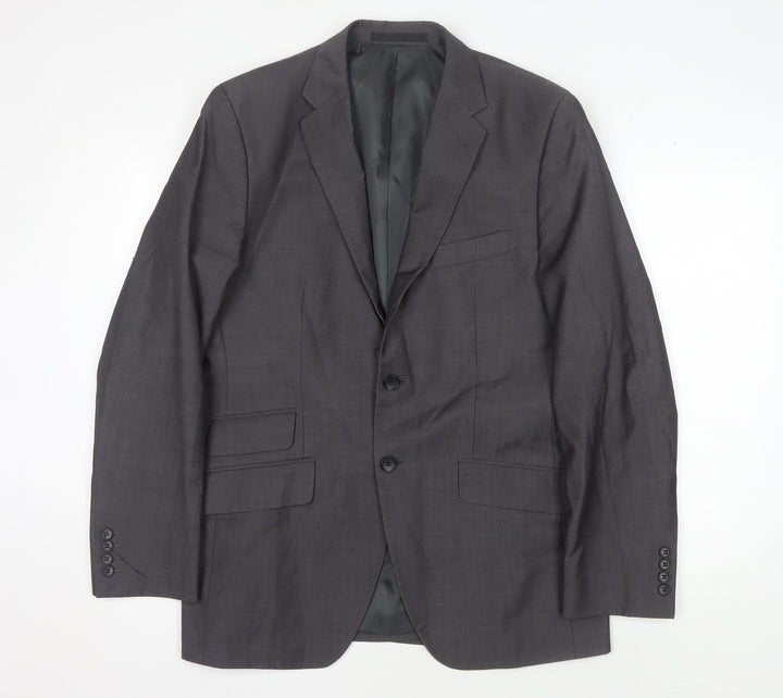 Marks and Spencer Men's Grey Blazer 40 Regular Fit