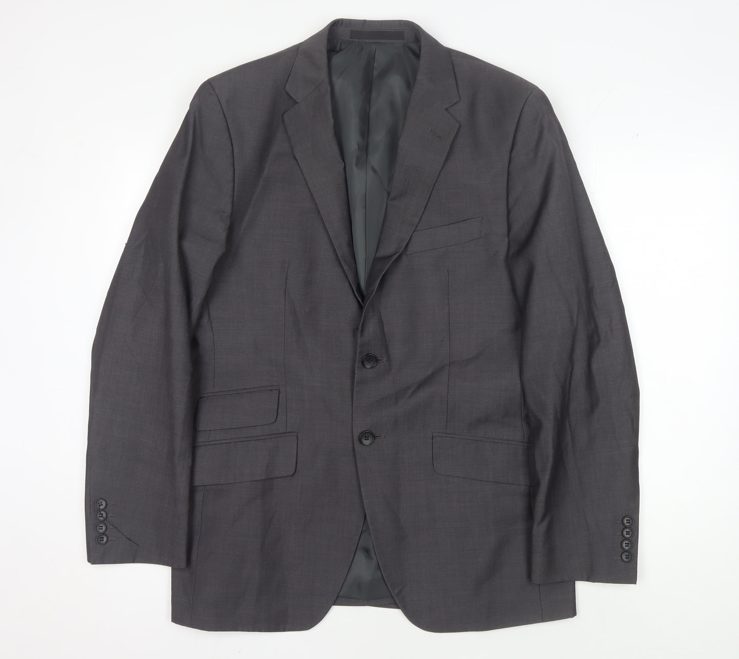 Marks and Spencer Men's Grey Blazer 40 Regular Fit