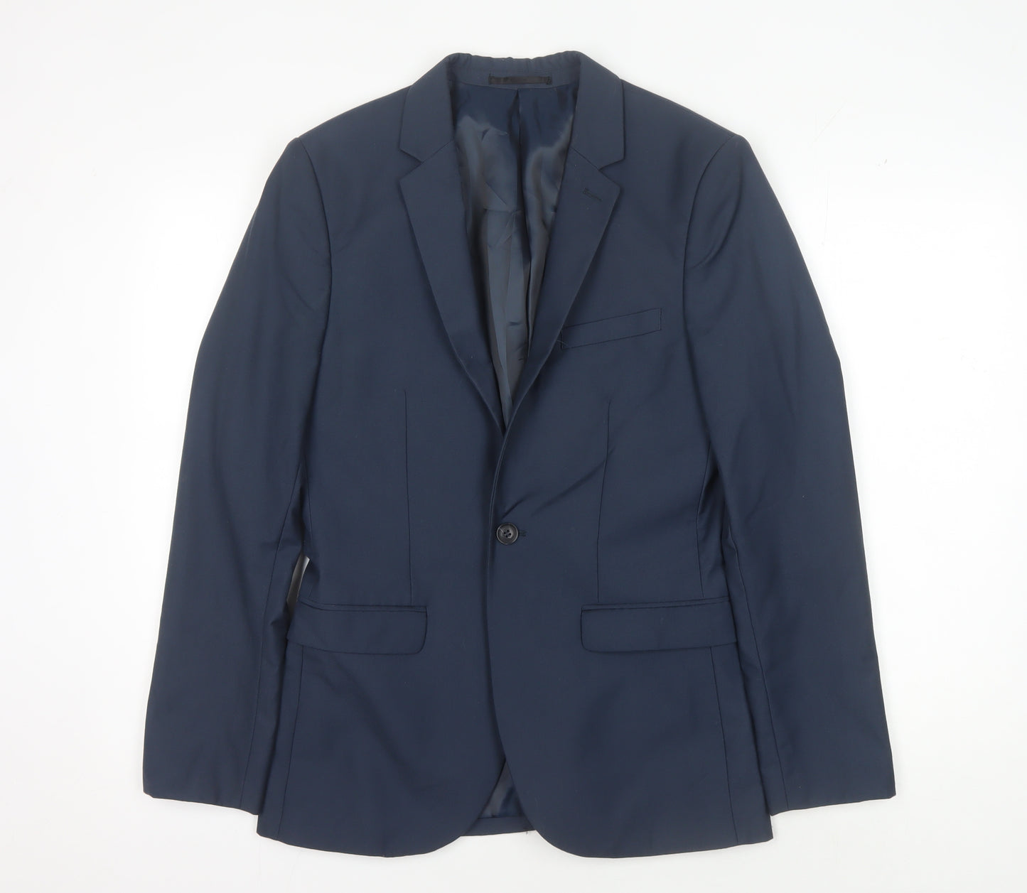 Topman Men's Blue Skinny Blazer 34R Formal Jacket
