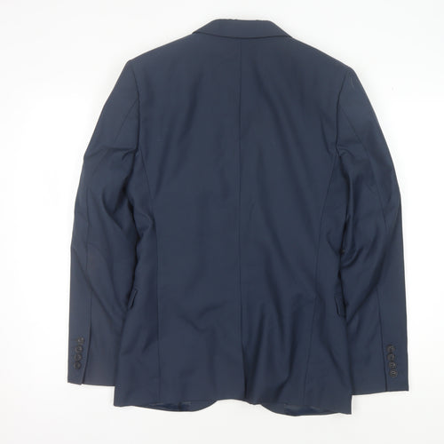 Topman Men's Blue Skinny Blazer 34R Formal Jacket