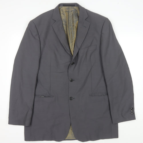 Marks & Spencer Men's Grey Wool Suit Jacket 42L