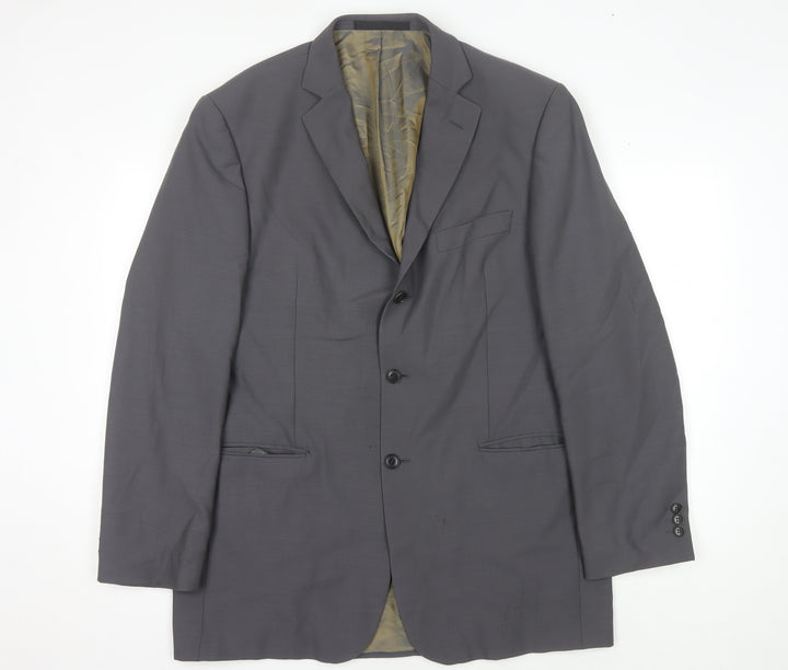 Marks & Spencer Men's Grey Wool Suit Jacket 42L