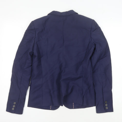 Jack Wills Women's Blue Blazer Size 8, Regular Fit