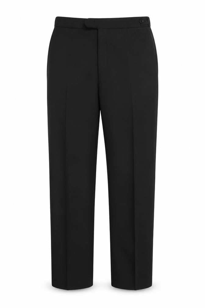 Front view of St Michael Men's Black Dress Pants 40W Workwear