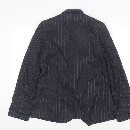 ASOS Women's Black Pinstripe Blazer Size 12