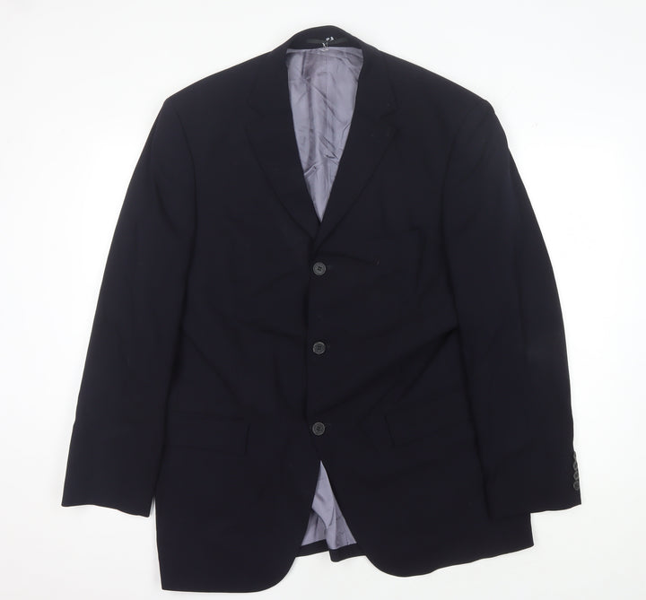 Code Men's Blue Blazer, Size 42R Three-Button