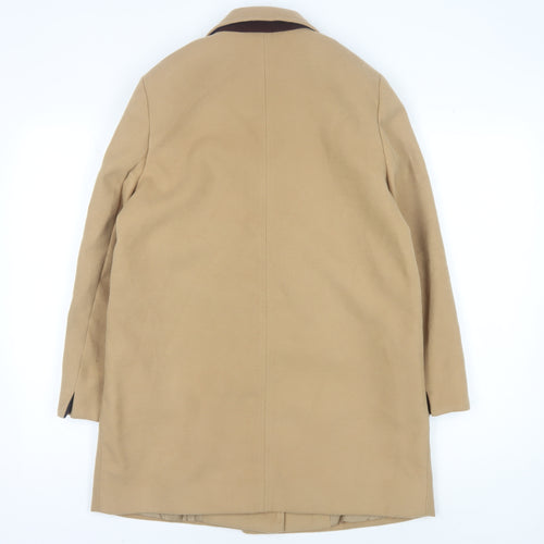 Topshop Petite Beige Overcoat Women Size 10