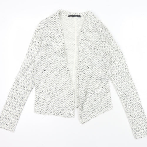 Next Women's White Cardigan Sequin Accent Size 8