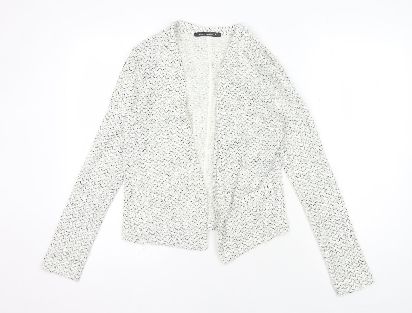 Next Women's White Cardigan Sequin Accent Size 8