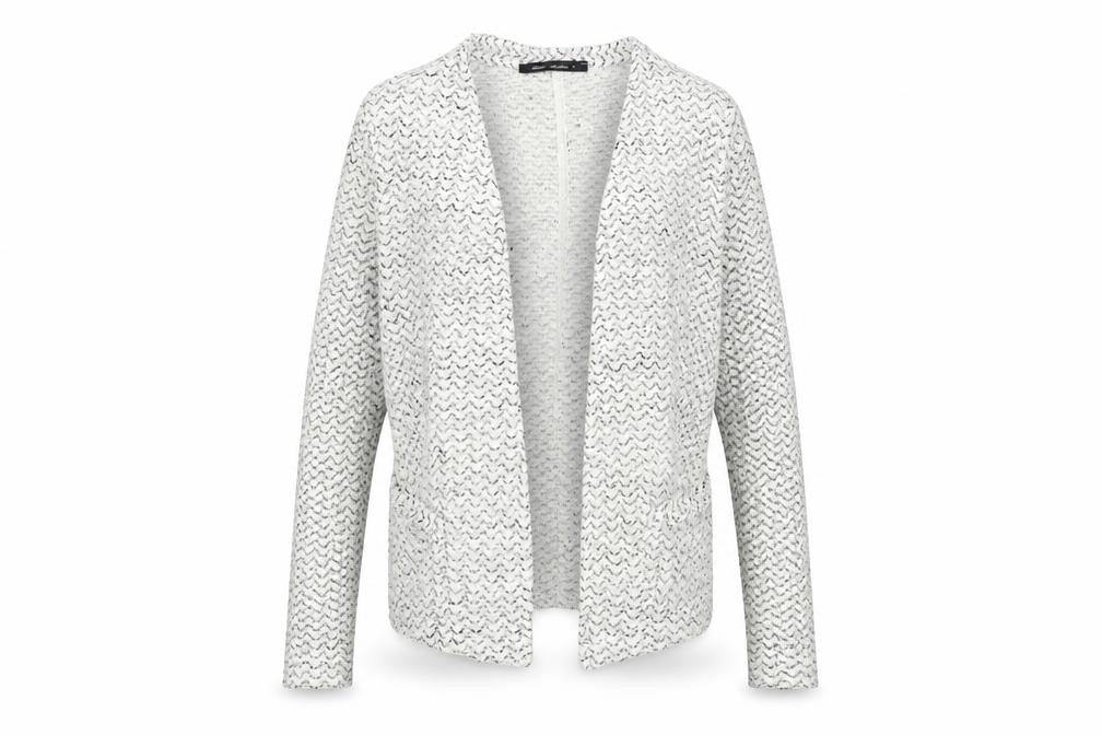 Front view of Next Women's White Cardigan Sequin Accent, size 8