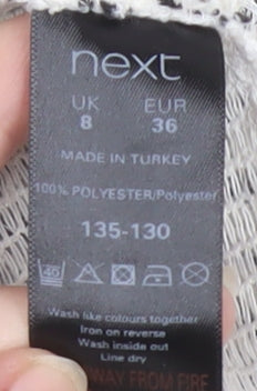 Next Women's White Cardigan Sequin Accent Size 8