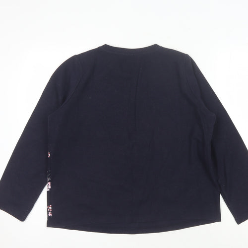 Marks and Spencer Women's Blue Floral Top UK 14